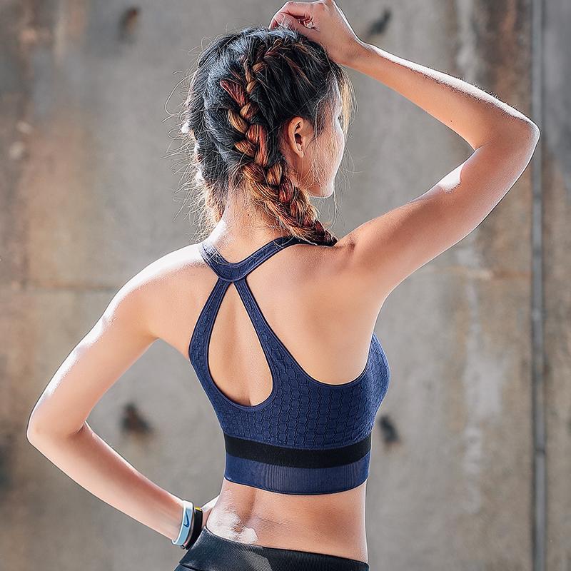 Phụ Nữ Áo Ngực Thể Thao Tác Động Cao Dây Kéo Trước Tập Gym Thể Hình Chạy Điều Chỉnh Ngọn Tập Yoga Áo Push Up Liền Mạch Áo Vest Hiệu