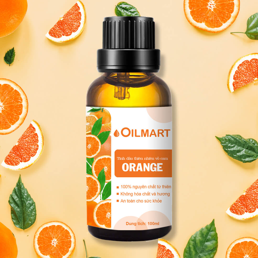 Tinh Dầu Thiên Nhiên Vỏ Cam Oilmart Orange Essential Oil 100ml
