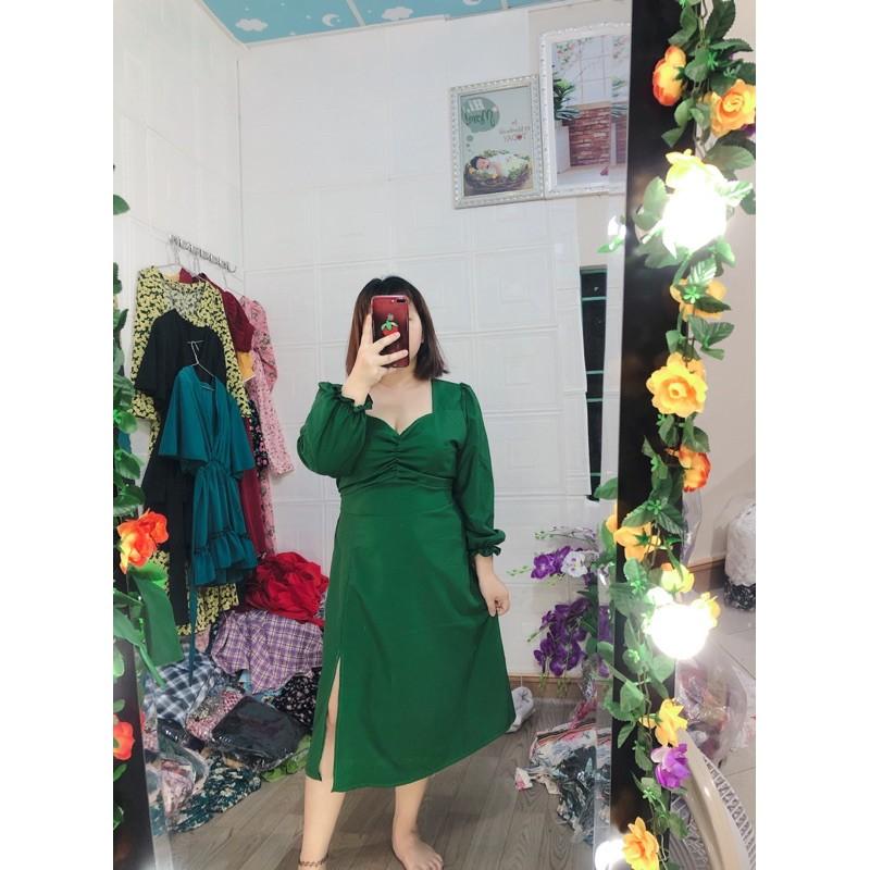 Đầm xẻ tà Bigsize