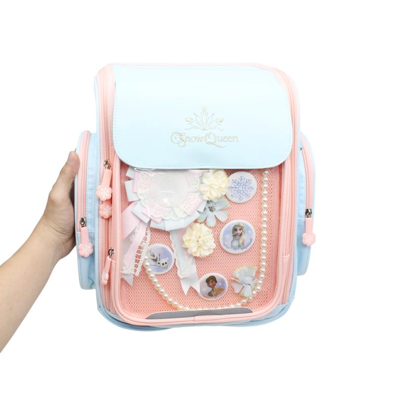 Ba Lô Học Sinh Công Chúa Elsa - Zhongshan FB8660B1-6 - Màu Cam
