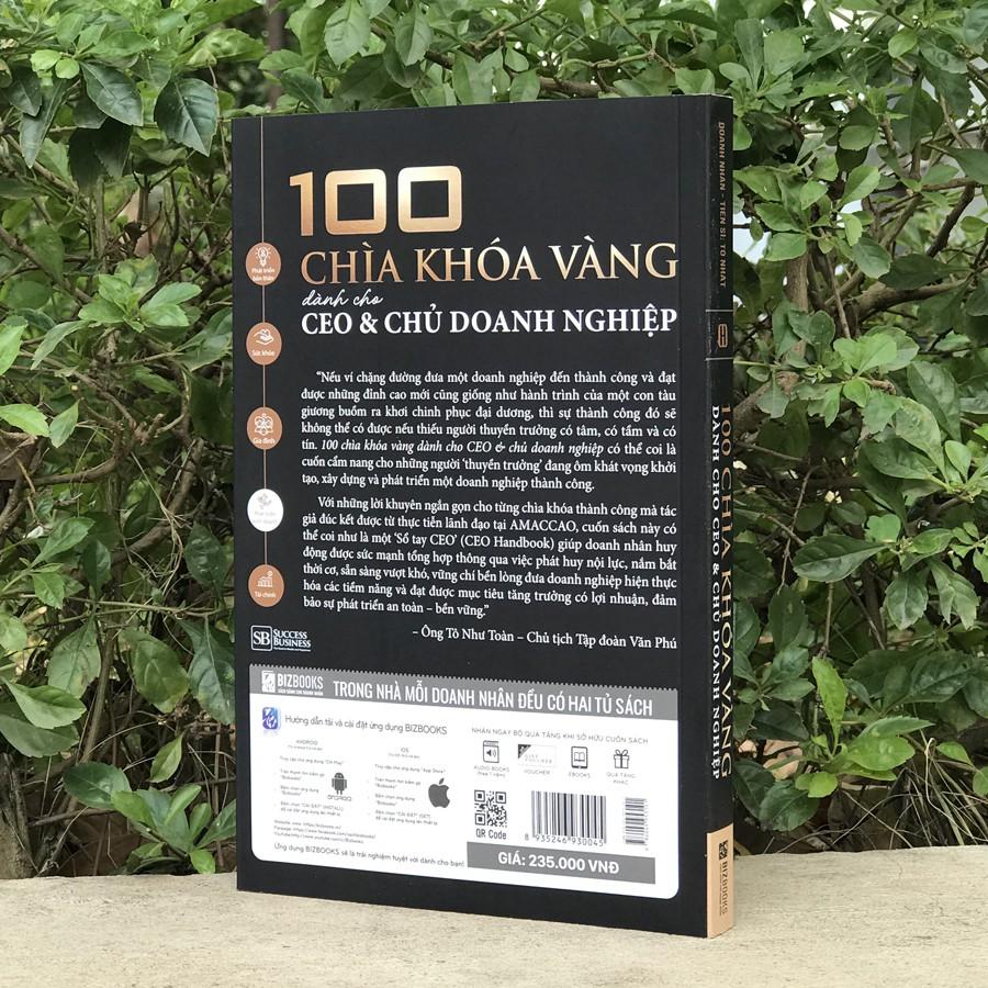 Sách - 100 Chìa Khóa Vàng Dành Cho CEO Và Chủ Doanh Nghiệp