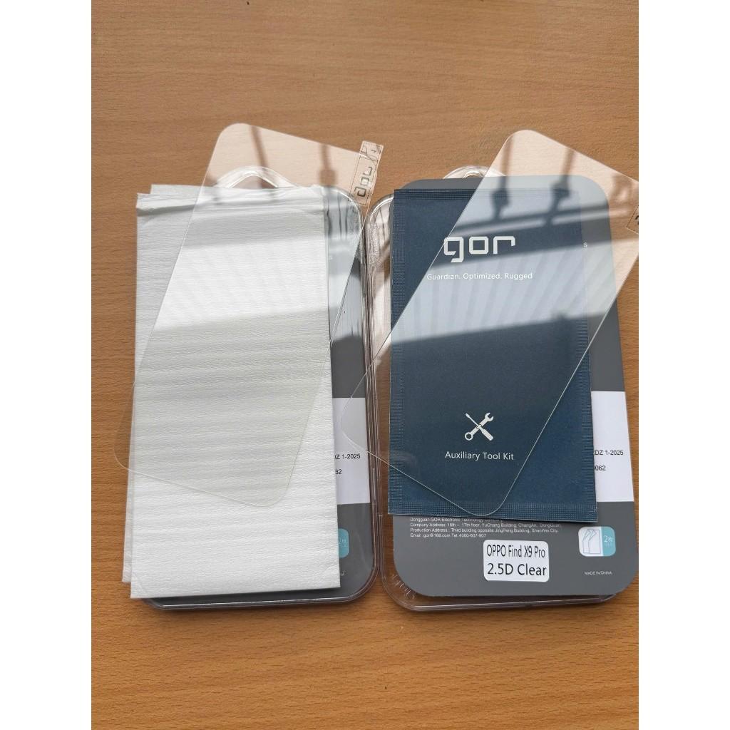 Bộ 2 Kính cường lực GOR Oppo Find X9 , X9 Pro phủ nano siêu mượt ,trong suốt Hãng GOR - Bộ 2 kính(Full hộp), Bộ 2 kính(Full hộp)