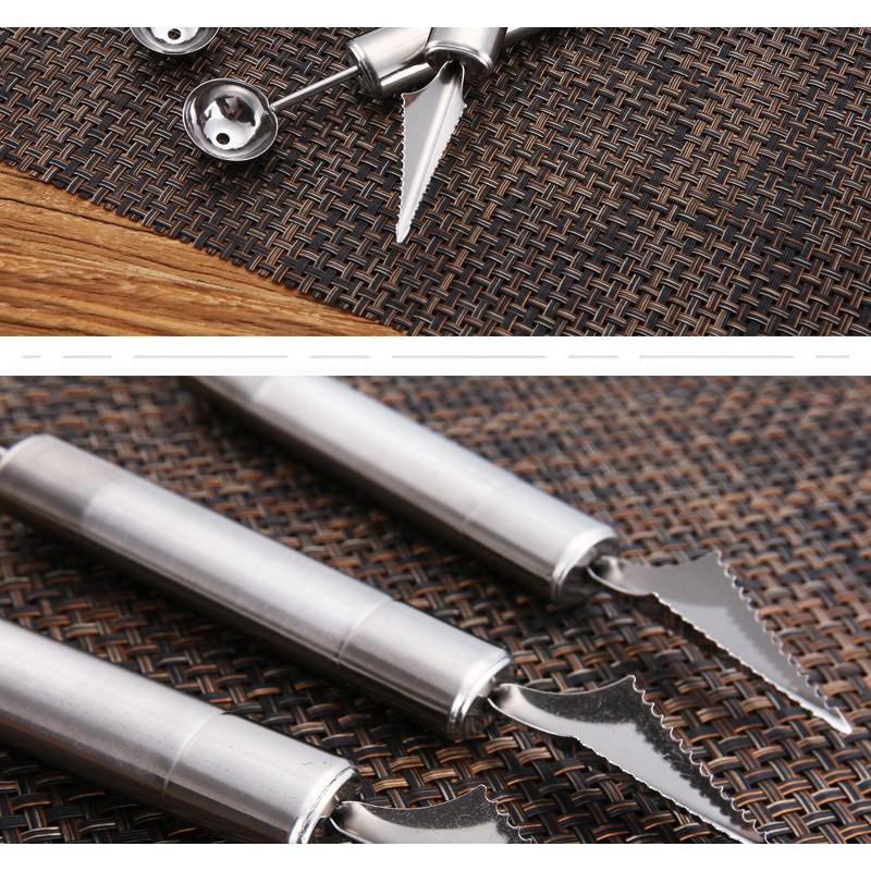 Muỗng múc hoa quả 2 đầu inox cao cấp