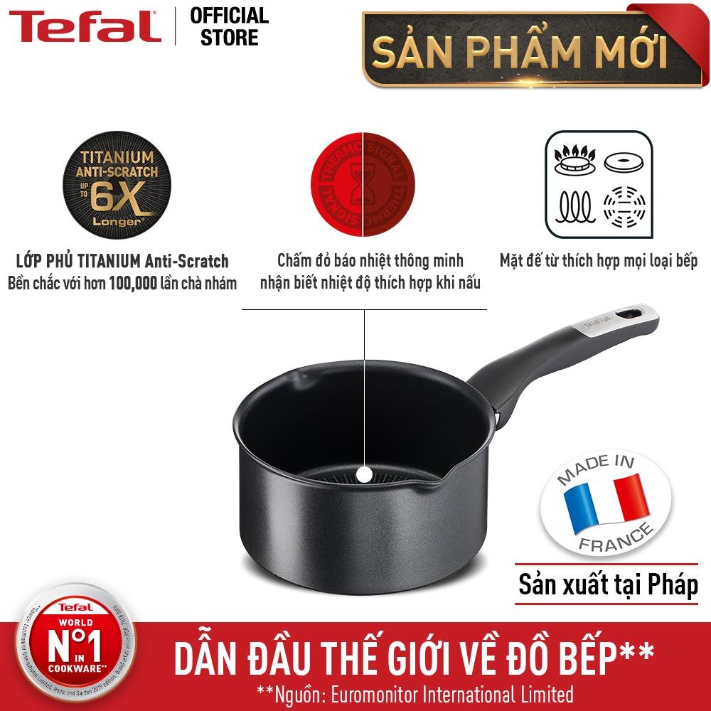 Nồi cán dài/ quánh Tefal Unlimited size 16cm G2552802 - Hàng Chính Hãng