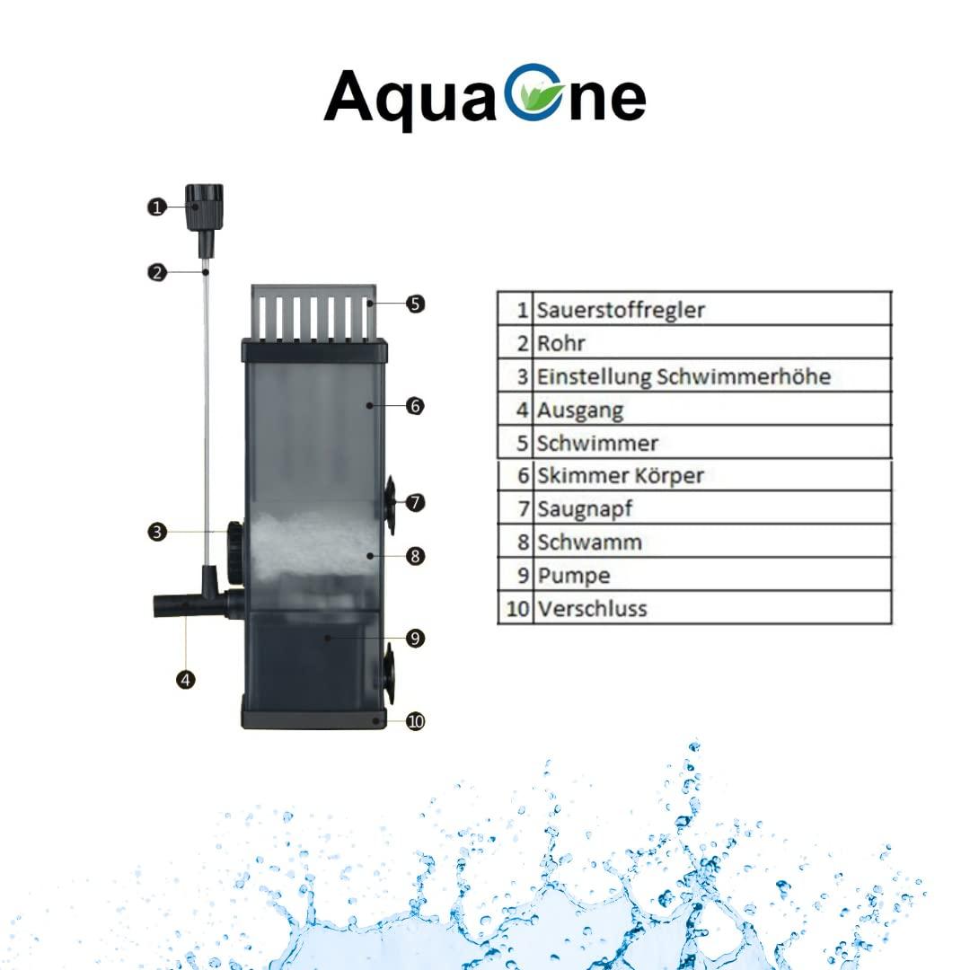 Skimmer JY 03 Surface Skimmer với máy bơm I Surface Sucker cho Thủy cung 300 L/H I Bộ lọc bên trong Bộ lọc hồ cá Nano Phụ kiện hồ cá Nano