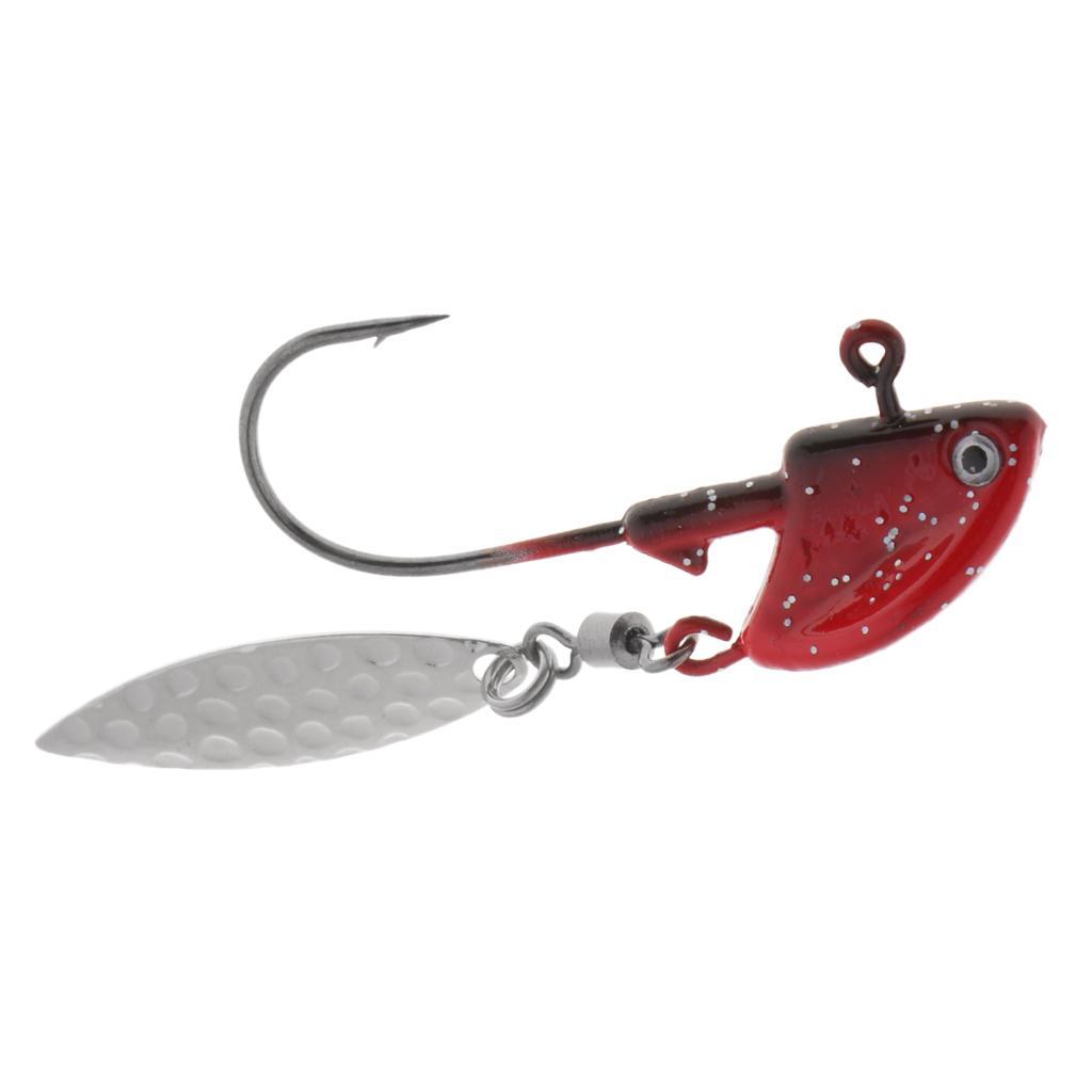 2-6pack Saltwater Fishing Jigs with Spoon Jig Heads Hook Baits Bass Trout Lures