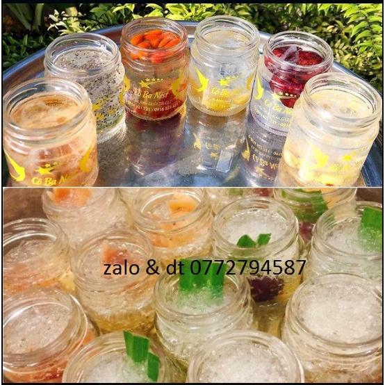 Combo 8 hũ thủy tinh 100ml nắp thiếc vặn – hủ 100ml đựng yến chưng, dầu dừa, gia vị
