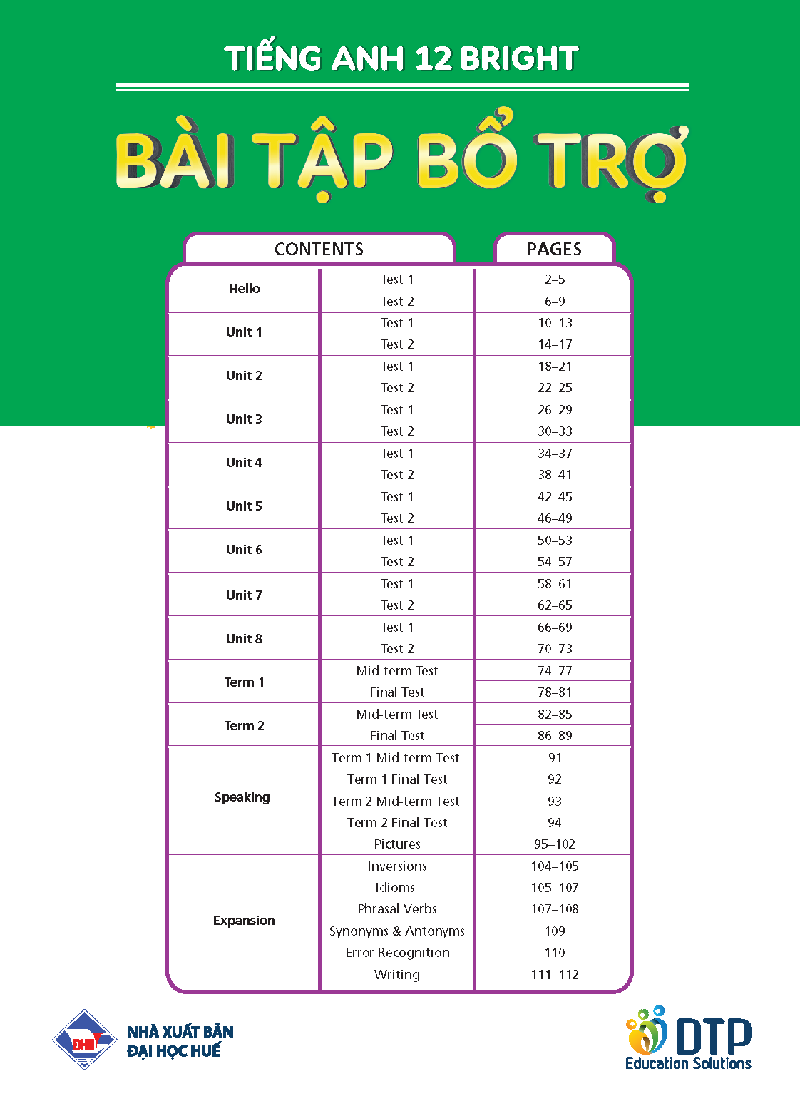 Bài tập Bổ trợ Tiếng Anh 12 Bright