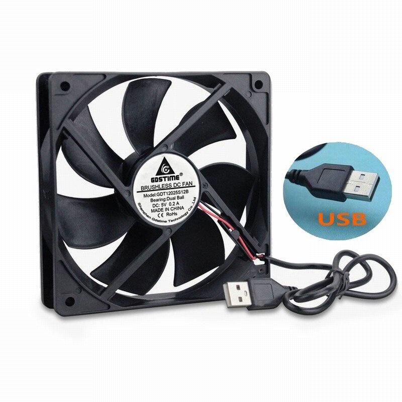 1 Pcs Gdstime 11mm 1-Volt High Speed 1RPM Ball 11*11*11mm PC Cooler 11cm USB Powered DC Brushless Cooling Fan 1V 1111B