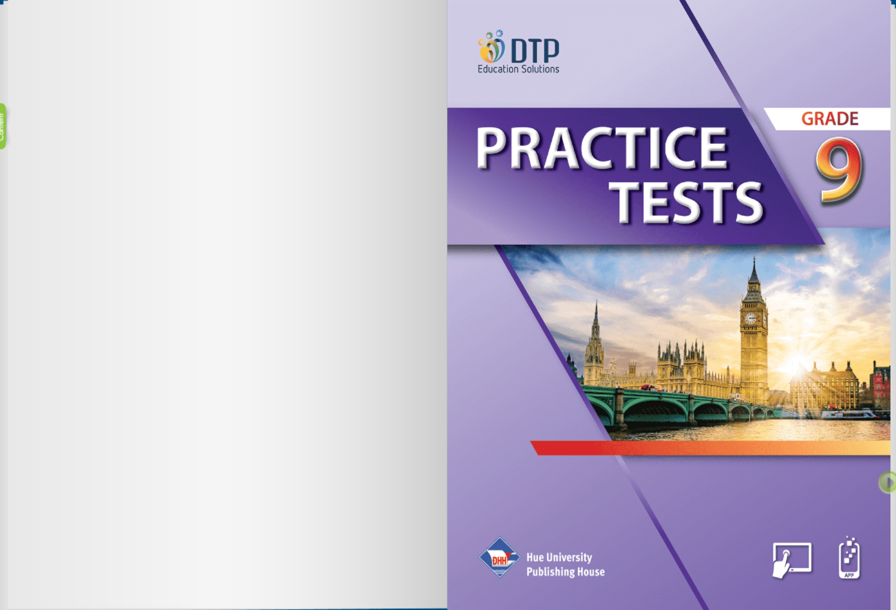 Practice Tests Grade 9 Sách mềm sách học sinh