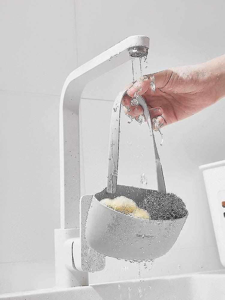 Bồn rửa nhà bếp làm trống giỏ, giá đỡ miếng bọt biển, nhà tổ chức bồn rửa nhà bếp