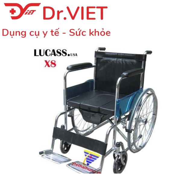 Xe lăn tay có bô vệ sinh LUCASS X-8B