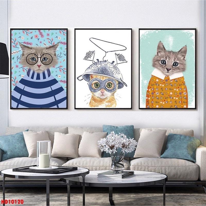 Tranh canvas bộ 3 bức hiện đại