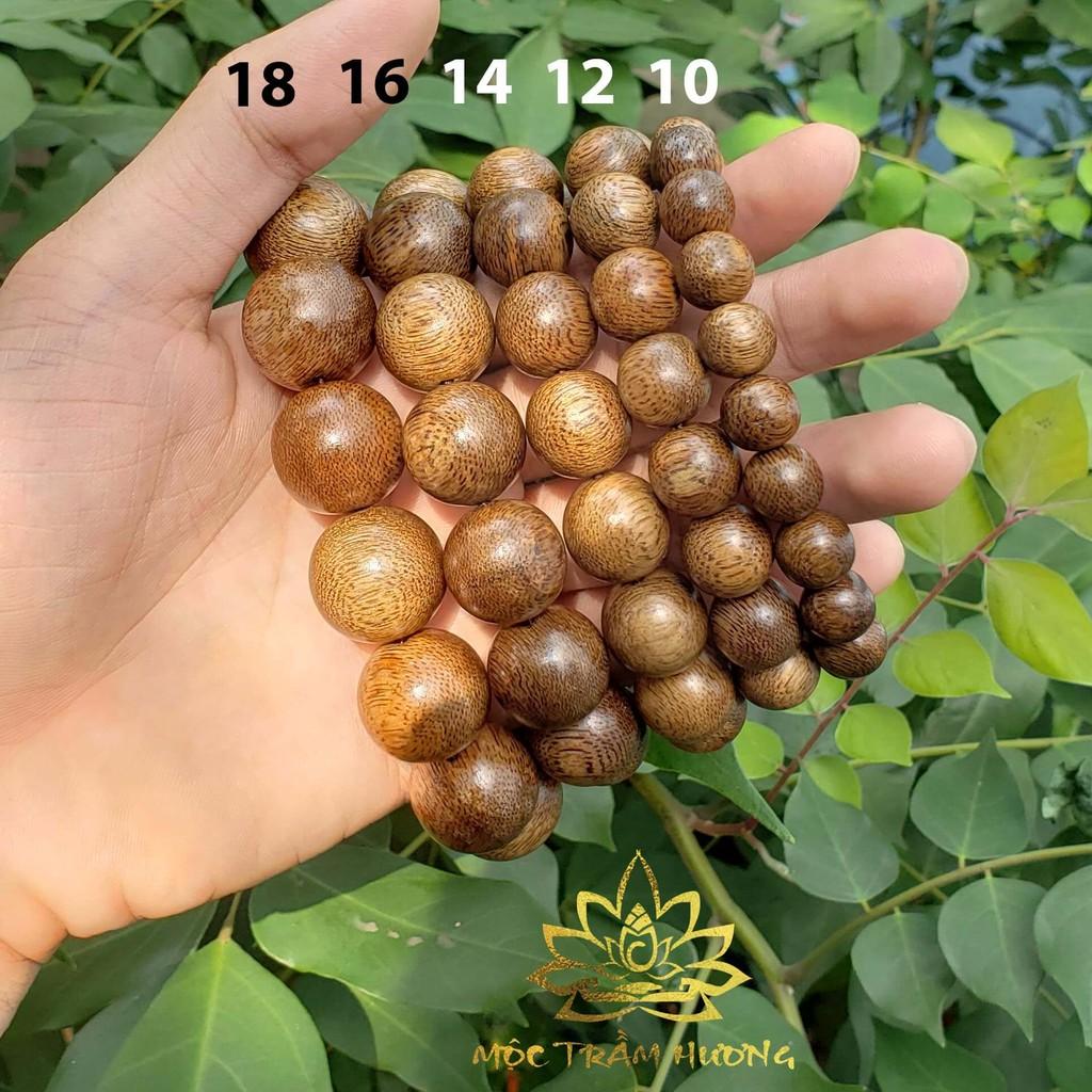 Vòng Tay Trầm Hương Hạt Tròn Đơn Size 16mm