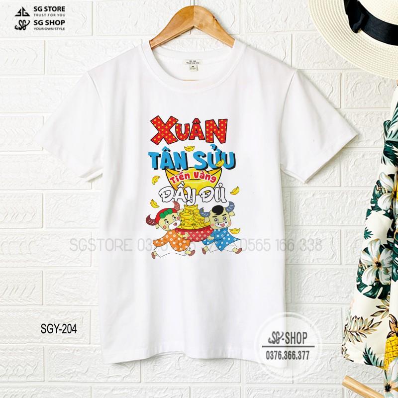 Áo thun Tết 2021 - Thun cotton 4 chiều - Áo unisex nam nữ | SGSHOP