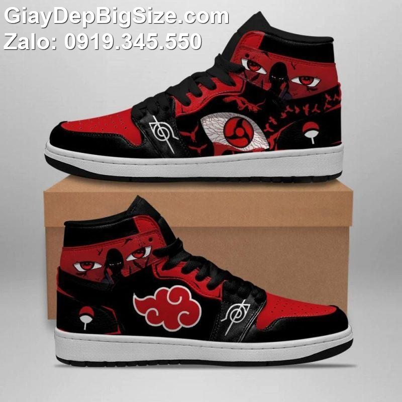 Giày thể thao custom nhân vật anime cỡ lớn 45 46 47 48. Big size custom sneakers for wide feet (One Piece, Naruto...)