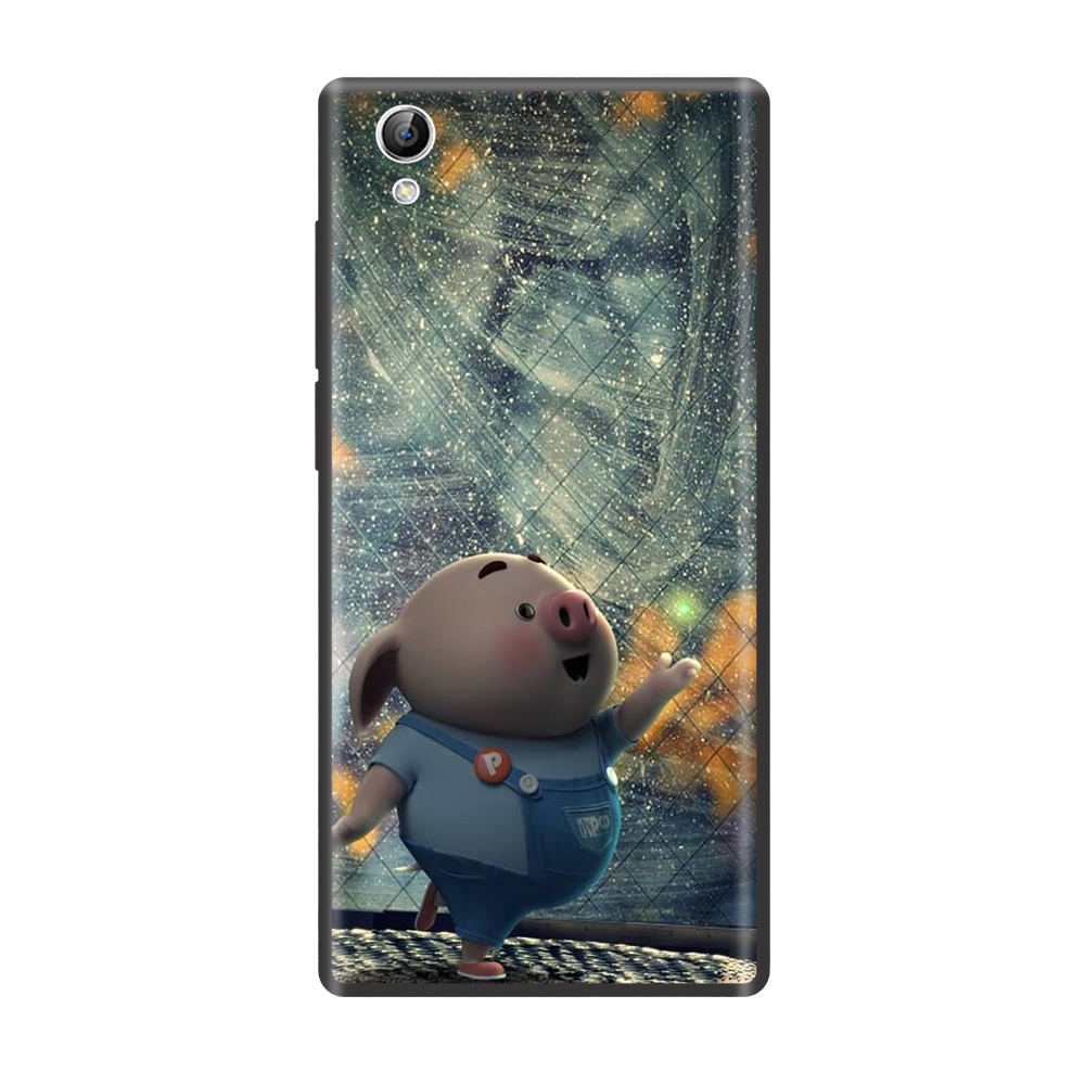 Ốp lưng TPU viền dẻo cho điện thoại VIVO Y51 Hình Heo Con Chạy Bộ