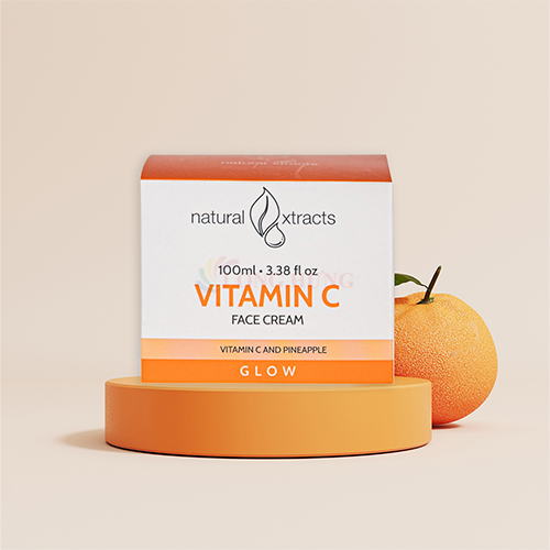 Kem dưỡng ẩm Natural Xtracts Vitamin C Face Cream giúp làm sáng và đều màu da (100ml) - Hảng chính hãng