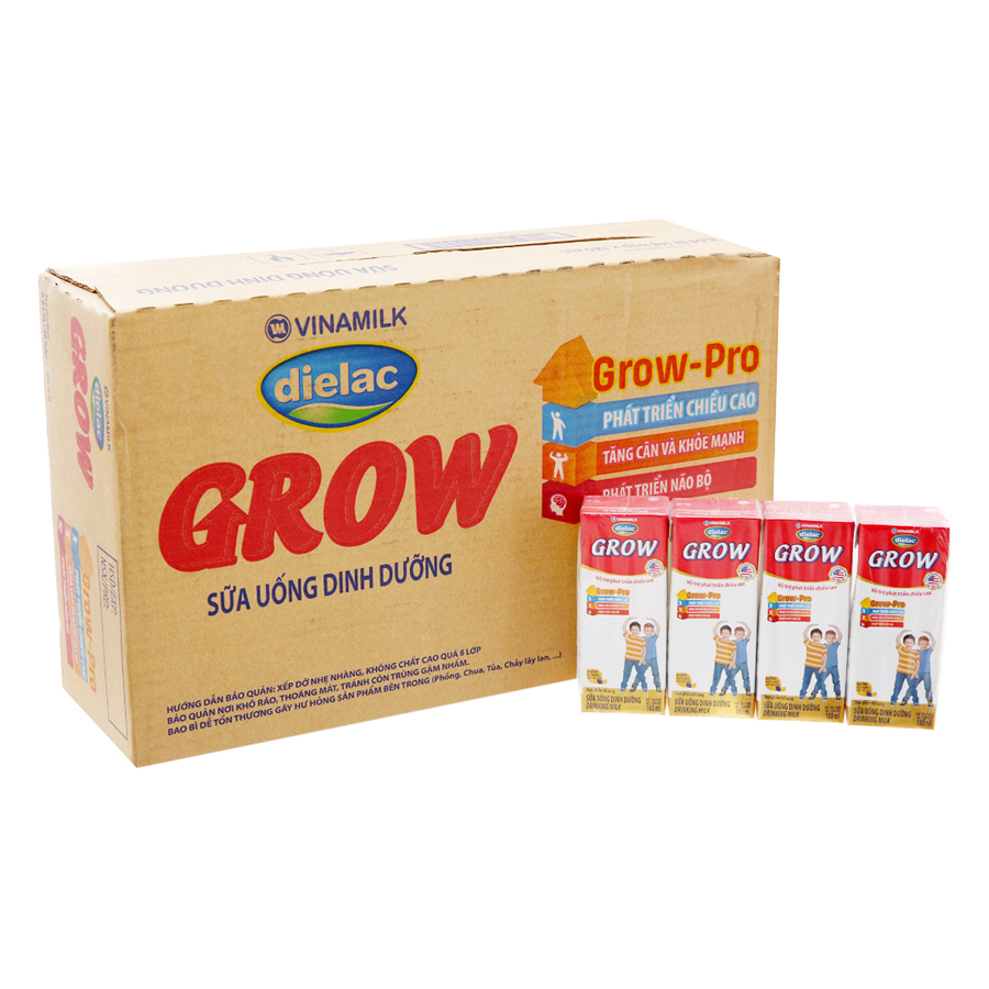 Thùng 48 Hộp Sữa Bột Pha Sẵn Vinamilk Dielac Grow 180ml