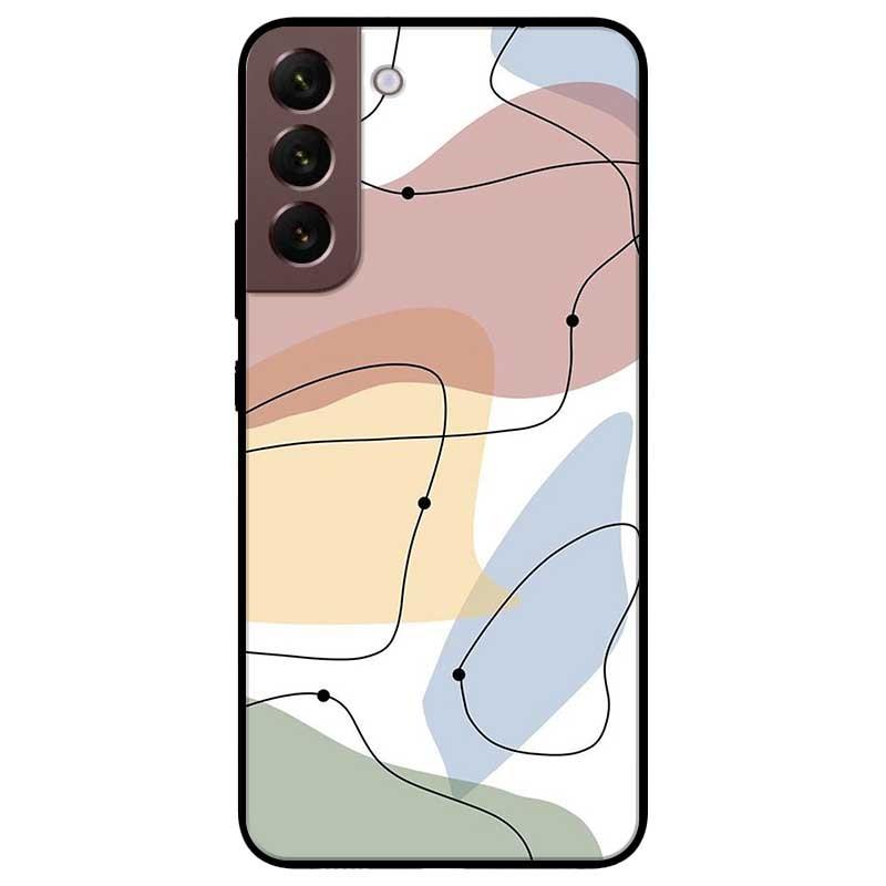 Ốp lưng dành cho Samsung S22 - S22 Plus - S22 Ultra - Tranh Loang Viền Đen