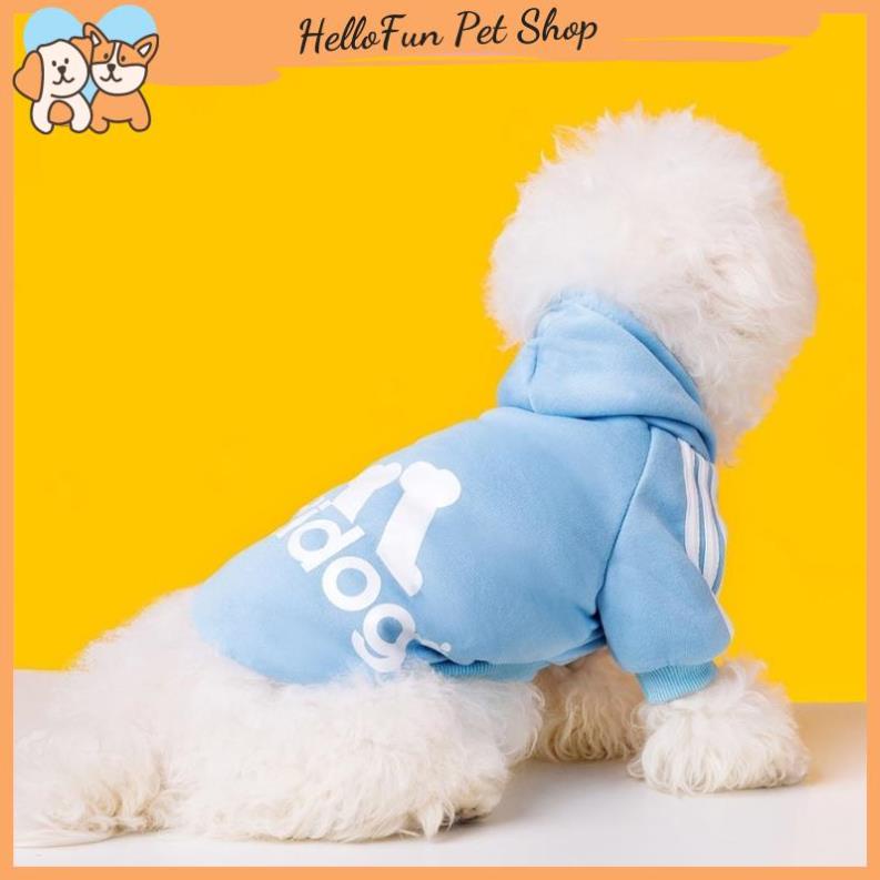 Áo nỉ Hoodie Adidog cho thú cưng, áo mùa đông cho chó mèo