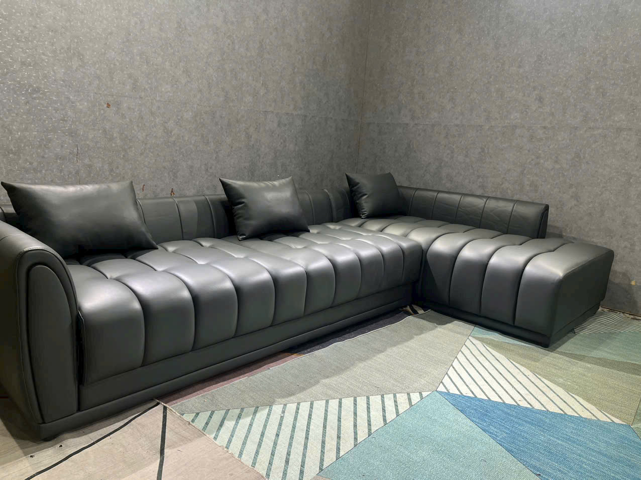 Sofa góc L phòng khách Tundo Hugo NK2025 KT 3m1 x 1m8