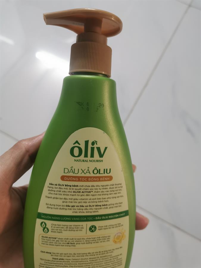 Dầu xả Ôliv dưỡng tóc bồng bềnh 650ml ( bao bì có thể thay đổi tùy vào đợt sx ) ( không xuất hóa đơn đỏ )