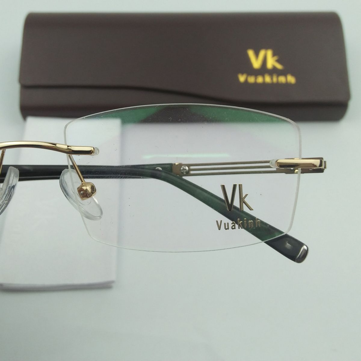 Gọng kính cận không viền càng 3 mảnh VK-15