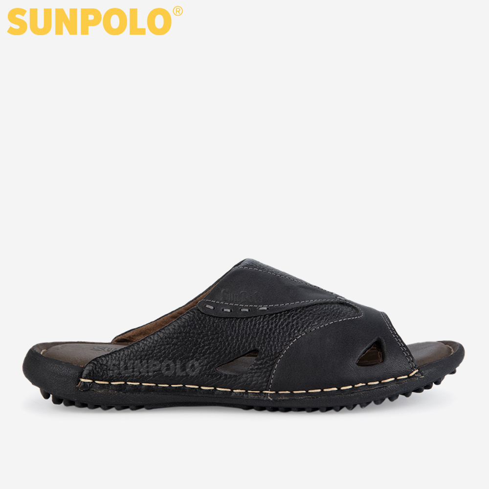 Dép Quai Ngang Nam Da Bò SUNPOLO SQND32