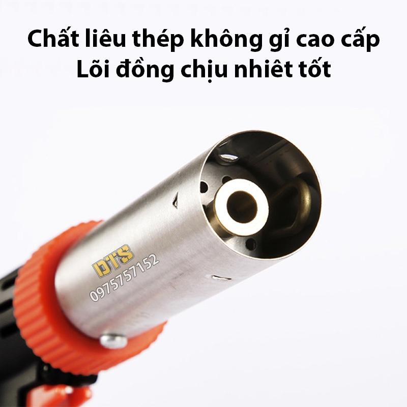 Đèn khò ga xoay 360 độ đánh lửa tự động, hai chế độ lửa linh hoạt, cây đèn khò đa năng - Núm điều chỉnh nhiệt 1300 độ C