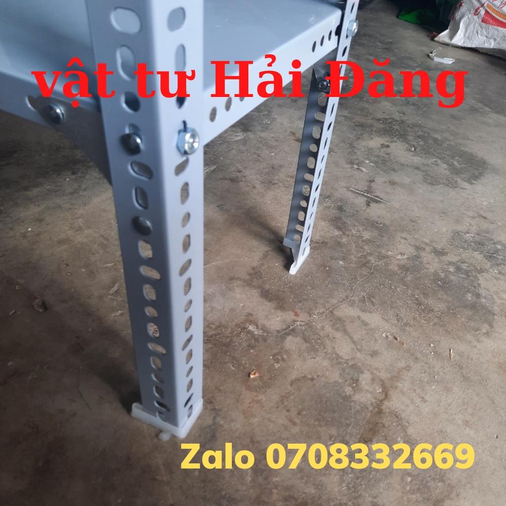 Kệ sắt v lỗ 2 tầng,cao 80cm - 100cm