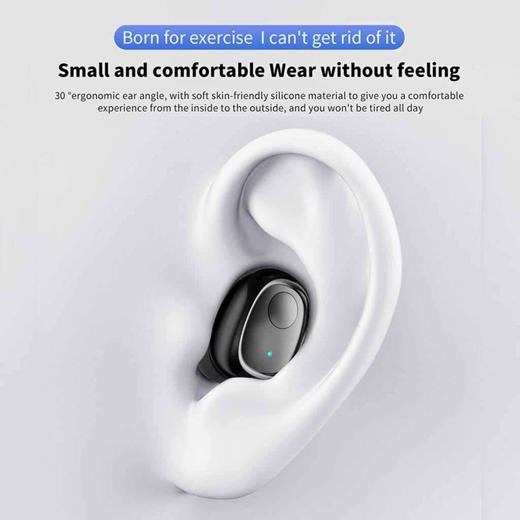 Bluetooth 5.0 Wireless Earbuds w/ Charging Case IP54 Waterproof TWS Stereo Headphones in Ear w/ Mic Headset Premium Sound w/ Deep Bass for Sport