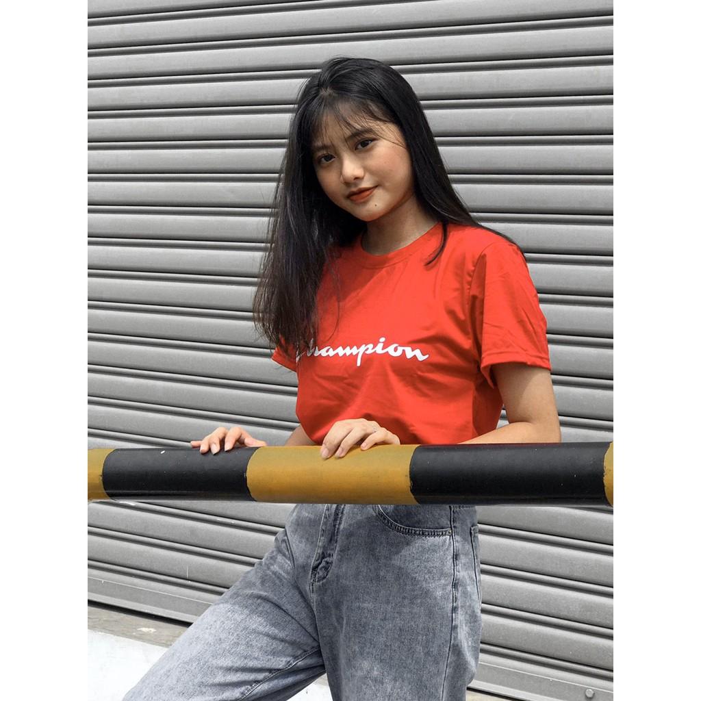 Áo Thun Nữ In Chữ Cham.pion siêu HOT - I4739