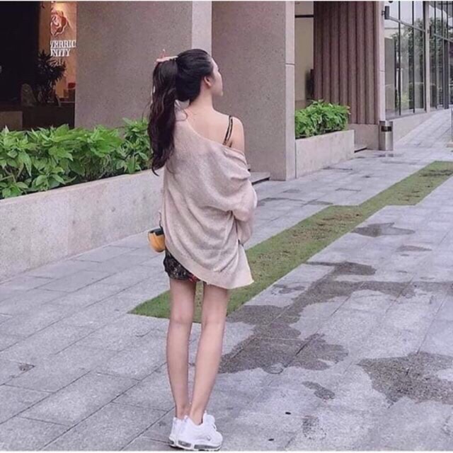 Áo Khoác Cardigan Len Tơ mỏng xinh xắn cho nữ