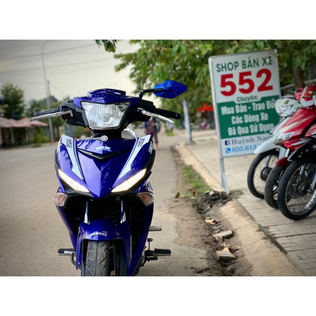 Tem exciter 150 movi trắng xanh