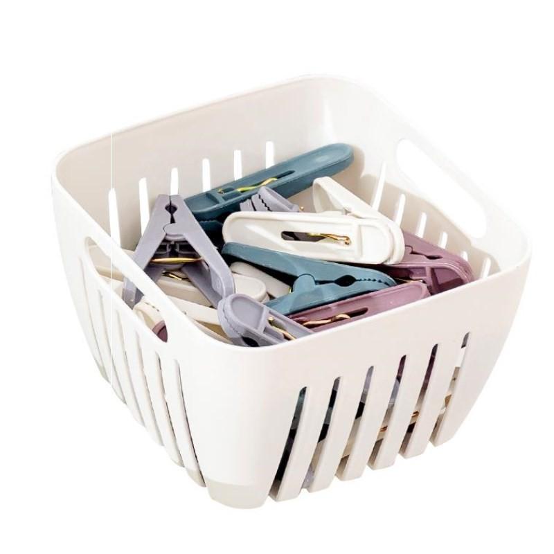 Set 24 Kẹp Quần Áo Chắc Chắn Có Tặng Kèm Rổ Đựng