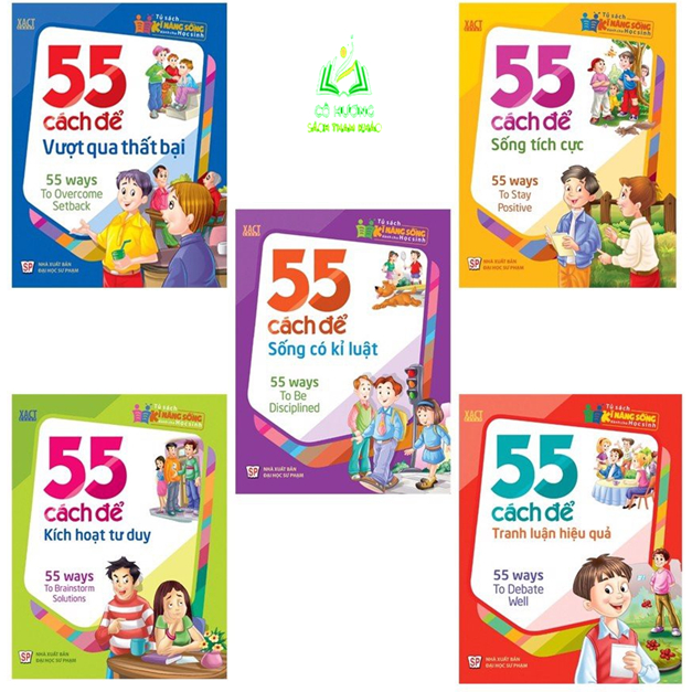 Sách- Combo 5 Cuốn Kỹ Năng 55 Cách Vượt Qua Thất Bại + Tích Cực + Có Kỷ Luật + Tư Duy + Tranh Luận Hiệu Quả