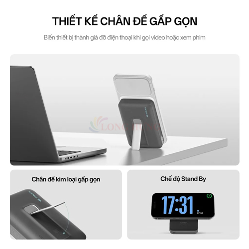 Sạc dự phòng Cuktech Magnetic Power Bank Magnetic 10000mAh 35W CP13 WPB100 - Hàng chính hãng