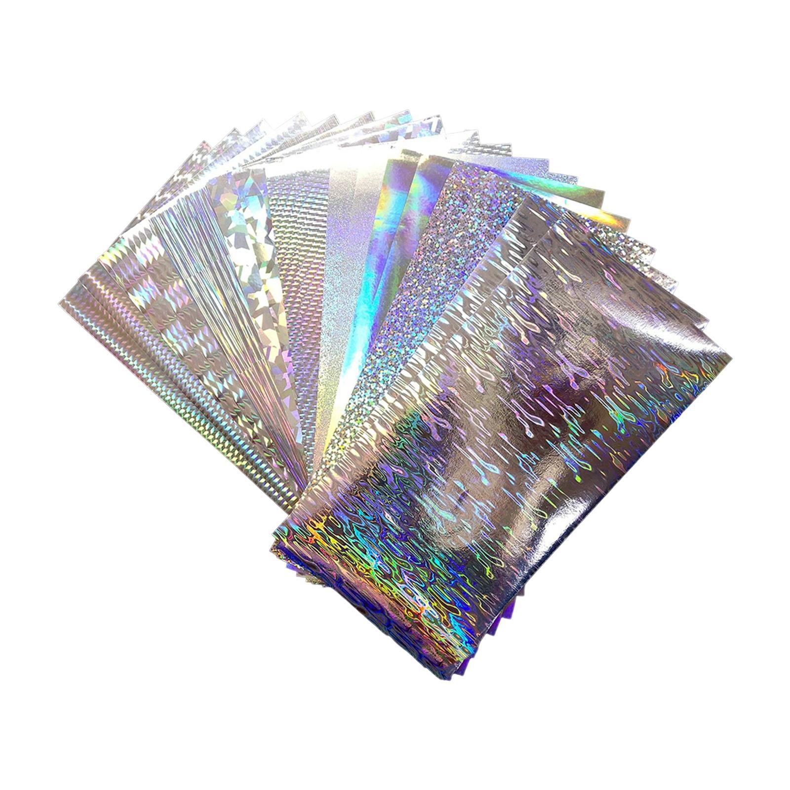 18x Fishing Sticker Paper Flasher Self-Adhesive Holographic Flashing Tape