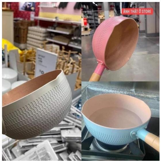 Chảo chống dính bếp từ sâu lòng Vân đá size 18cm dùng cho mọi loại bếp