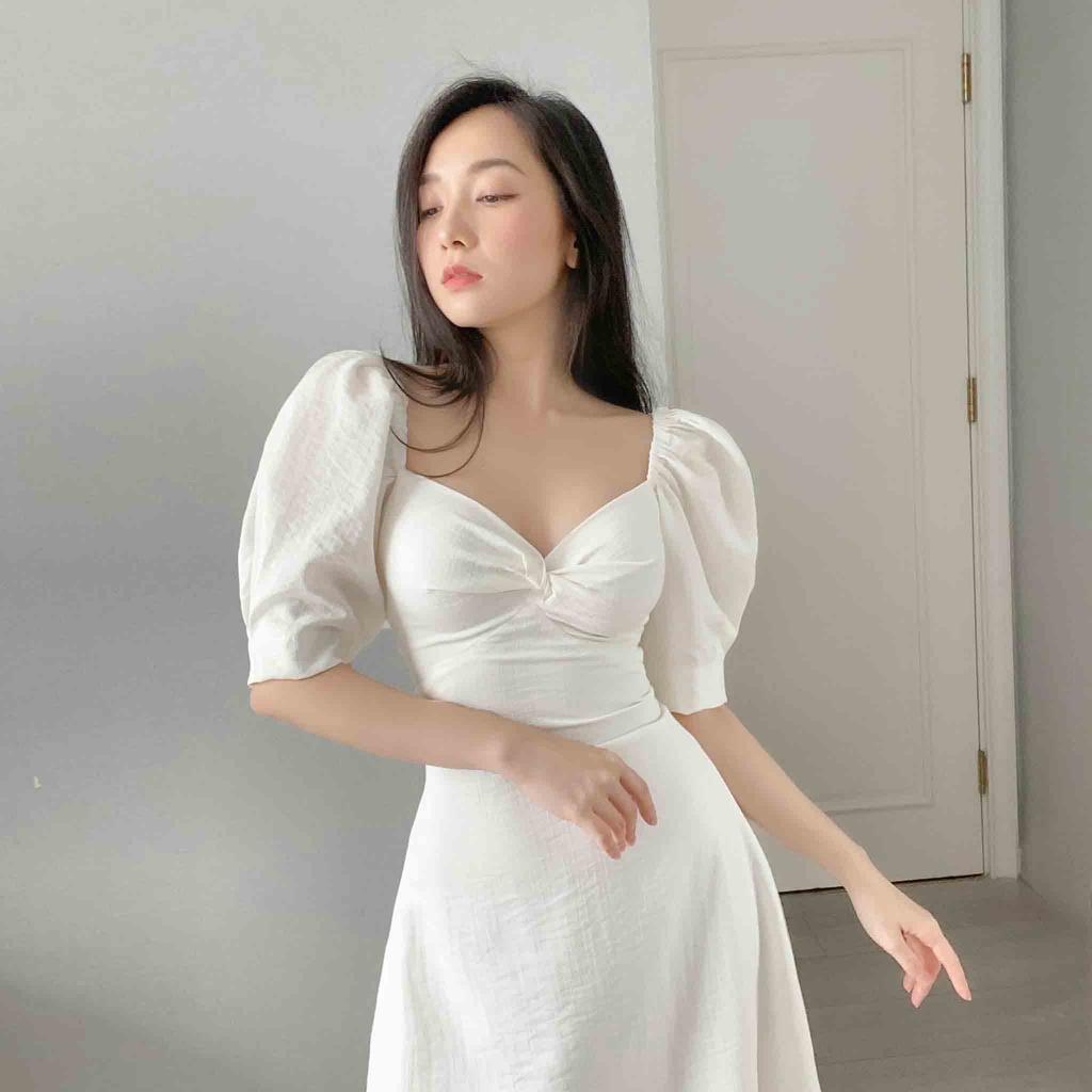 Đầm Maxi Xoắn Ngực Thiết Kế Dự Tiệc, Đi Biển Cao Cấp KAEL DRESS