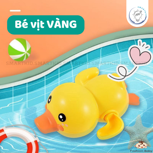 Combo 2 Vịt bơi trong bồn nước 2 màu - Đồ chơi thả bồn tắm cho bé
