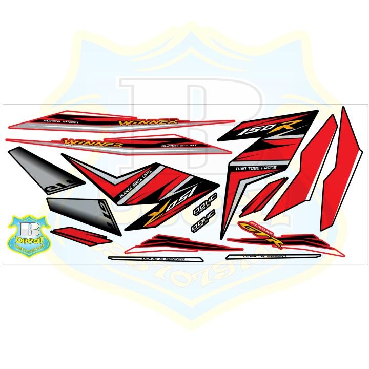 Tem rời dành cho winner 150R đỏ đen