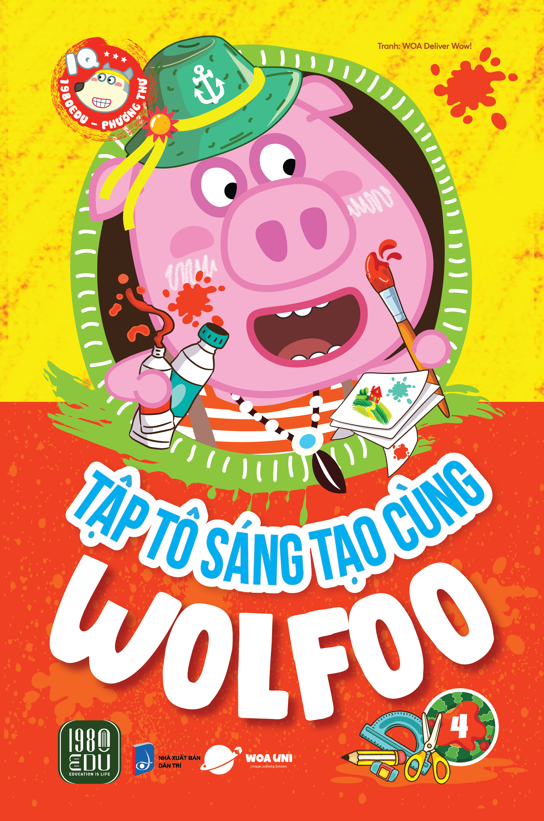 Combo Tập Tô Sáng Tạo Cùng Wolfoo