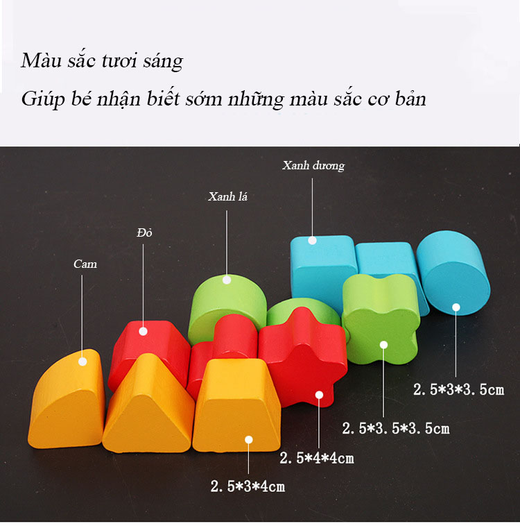 Đồ Chơi Gỗ Bộ Đồ Chơi Xe Kéo Thả Hình Khối Và Đàn Gỗ 8 Thanh Cho Bé + Tặng Kèm Sâu Bướm Bằng Gỗ