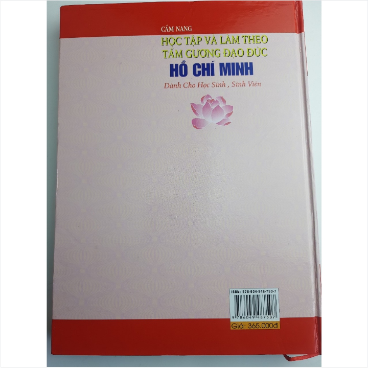 Sách Cẩm Nang Học Tập Và Làm Theo Tấm Gương Đạo Đức Hồ Chí Minh Dành Cho Học Sinh, Sinh Viên - V1096P