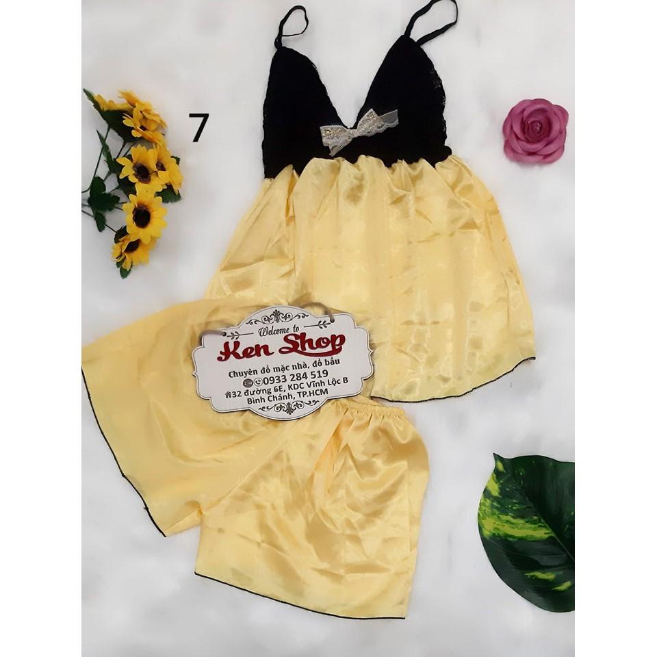 Đồ ngủ 2 dây mềm mịn thoải mái - ẢNH THẬT