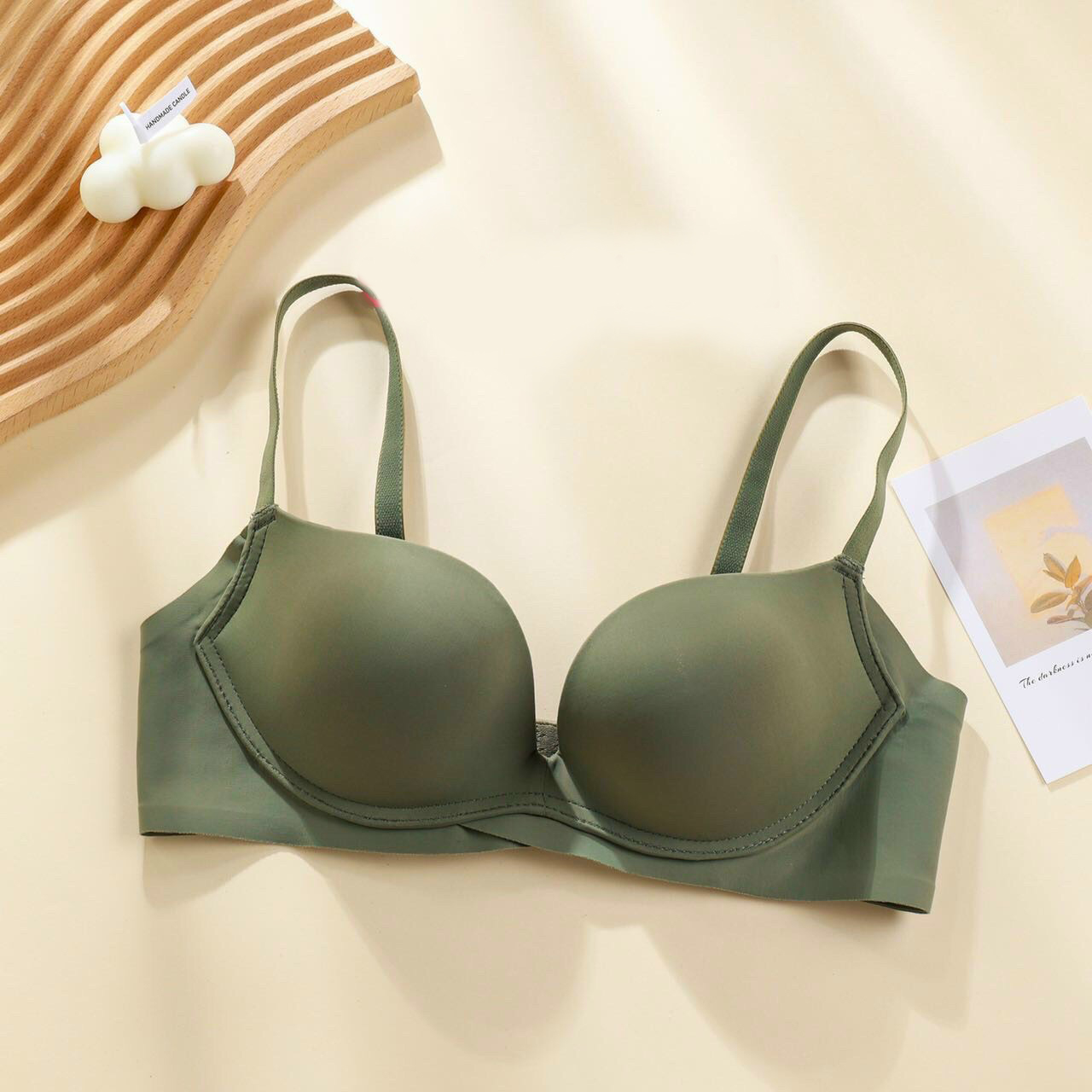 Áo ngực su đúc nâng ngực tạo khe vòng 1 tự nhiên,Áo lót nữ không gọng đệm 2,5CM không đường viền hàng chuân loại 1