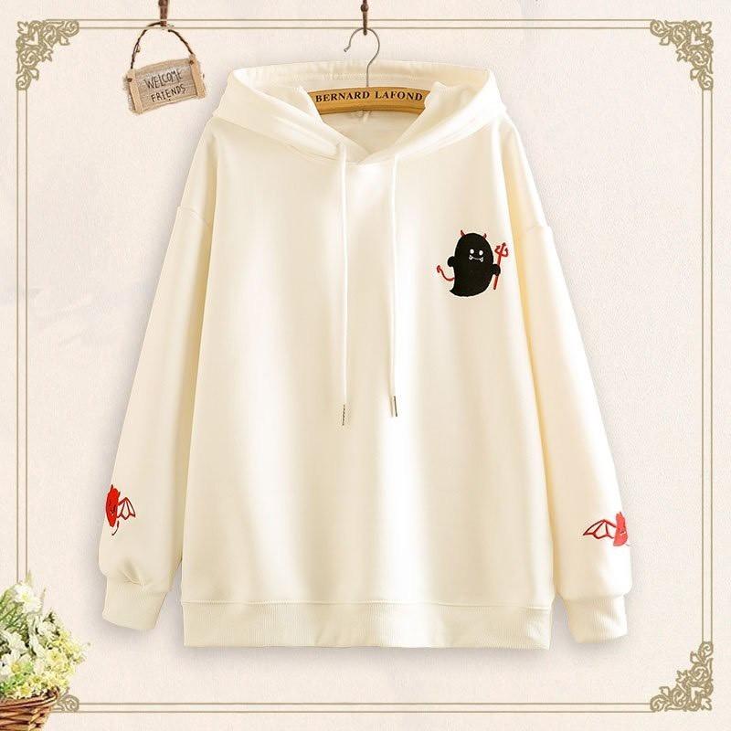 ÁO HOODIE ️️ÁO KHOÁC NỈ HOODIE IN HÌNH QUỶ DƠI CUTE