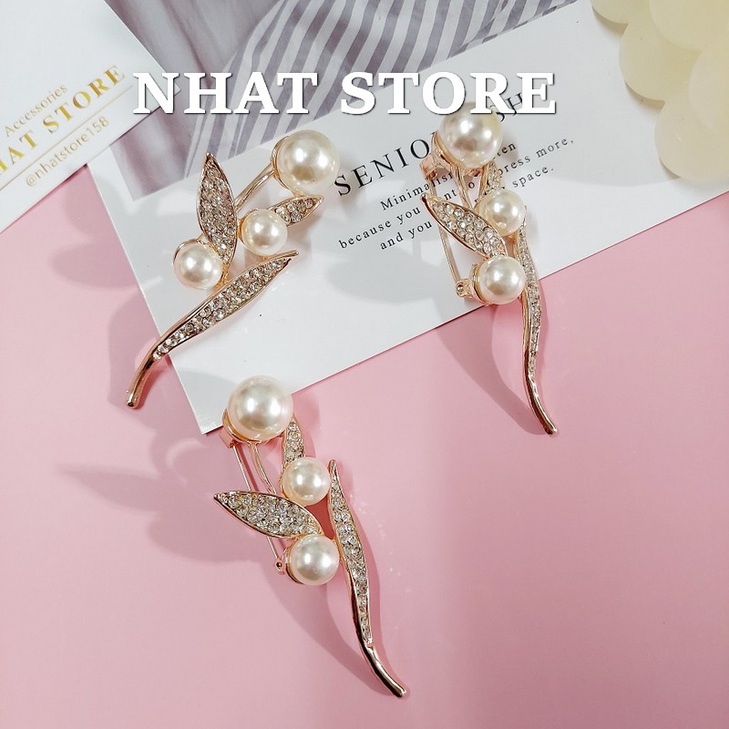 Ghim cài áo, cài áo đính đá cao cấp, trâm cài vest nam nữ đẹp